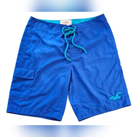 Hollister Men's California Board Shorts with Contrast Drawstring - Sz XL - Picture 1 of 6